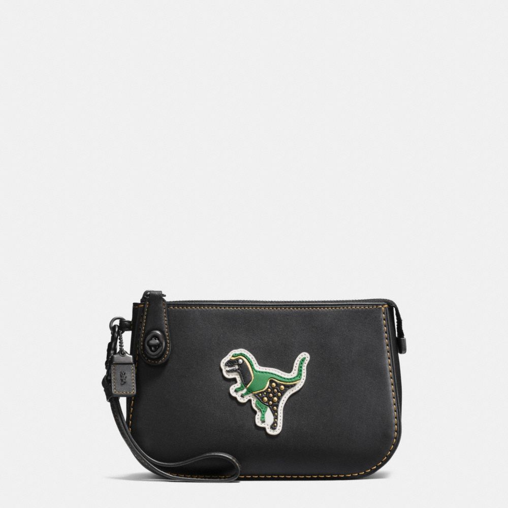 Coach dinosaur hot sale wristlet