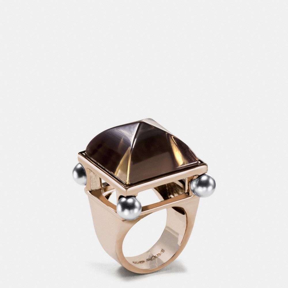 Pearl Pyramid Ring