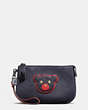 Varsity Patches Turnlock Pouch In Glovetanned Leather
