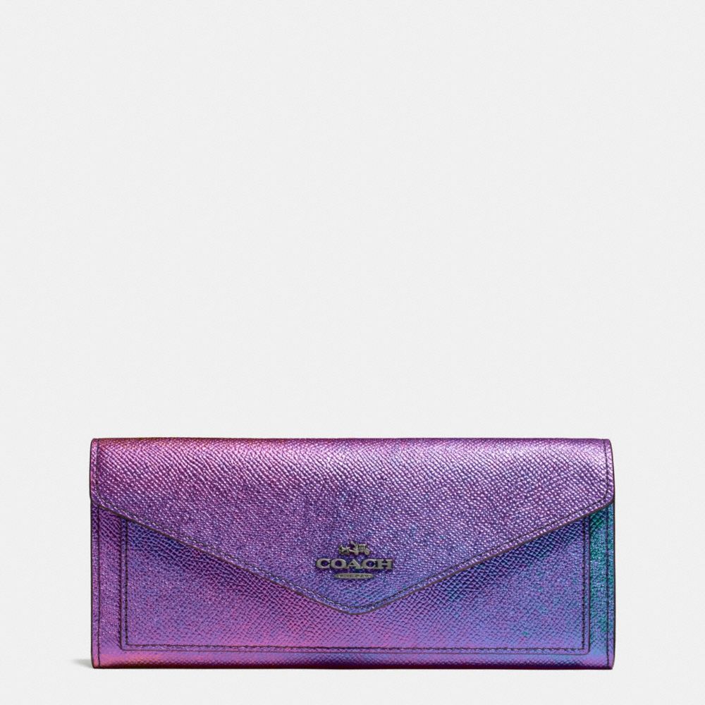 Soft Wallet In Hologram Leather