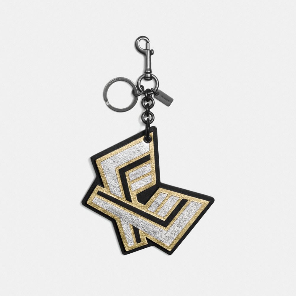 Hockey Stick Patch Bag Charm