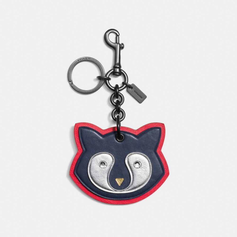 Raccoon Patch Bag Charm