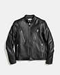 COACH®,LEATHER RACER JACKET,Leather,Black,Scale View