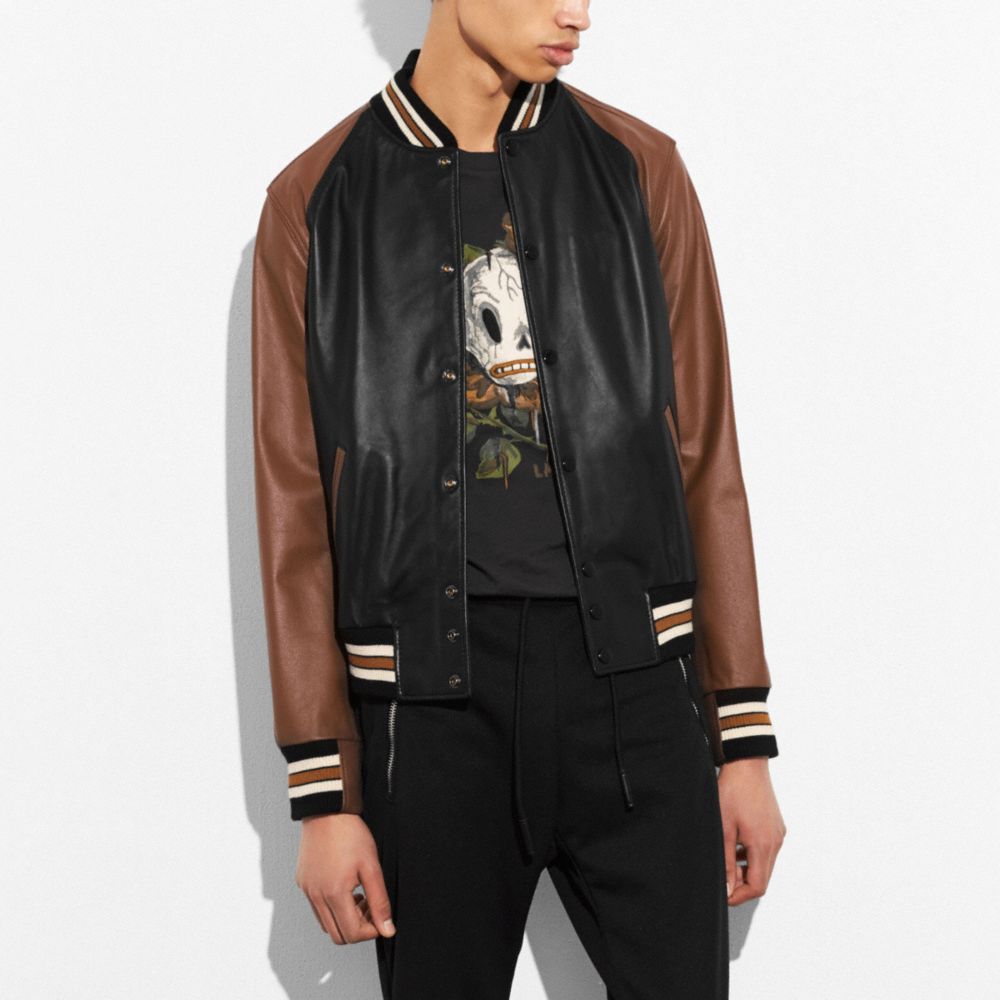 Mens coach varsity jacket best sale