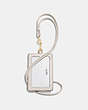 COACH®,ID LANYARD,Leather,Gold/Chalk,Back View