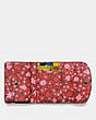 Small Double Flap Wallet In Mixed Yankee Floral Print Canvas