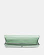 COACH®,SOFT WALLET,pusplitleather,Light Teal/Silver,Inside View,Top View