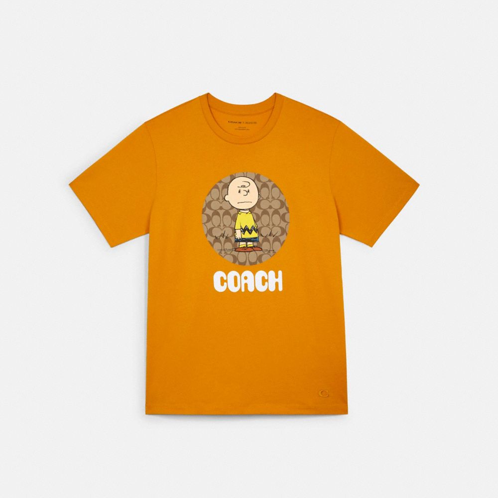 COACH® Outlet | Coach X Peanuts Charlie Brown Signature T Shirt