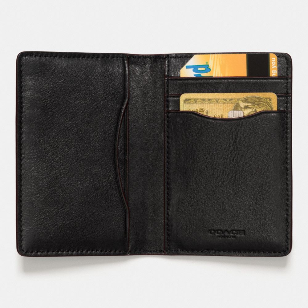 Western Rivets Card Wallet In Sport Calf Leather