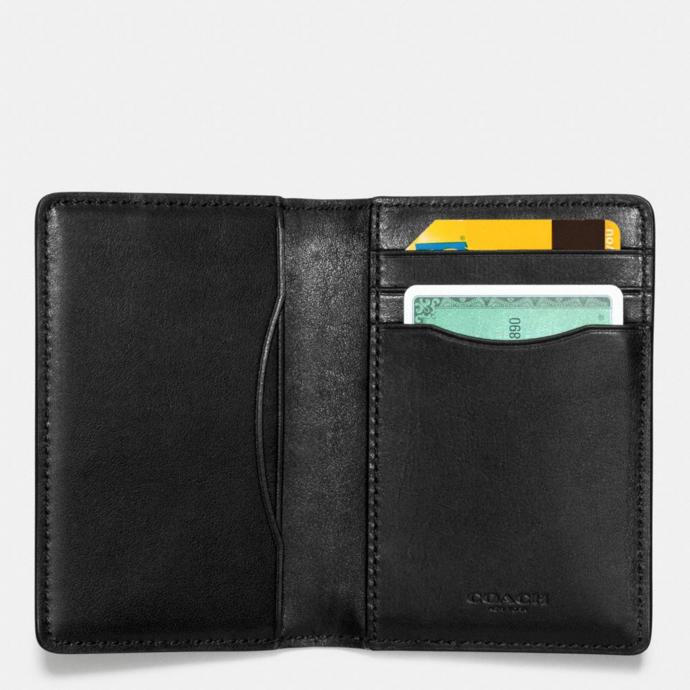 Western Rivets Card Wallet In Sport Calf Leather
