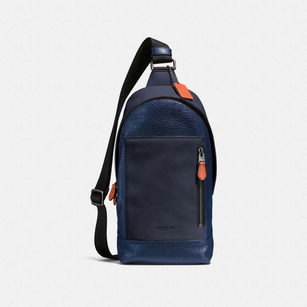 Coach sling backpack best sale