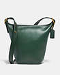 COACH®,DUFFLE 16,Smooth Leather,Medium,Brass/Everglade,Front View