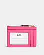 COACH®,MINI SKINNY ID CASE,Coated Canvas,Mini,Brass/Confetti Pink,Back View