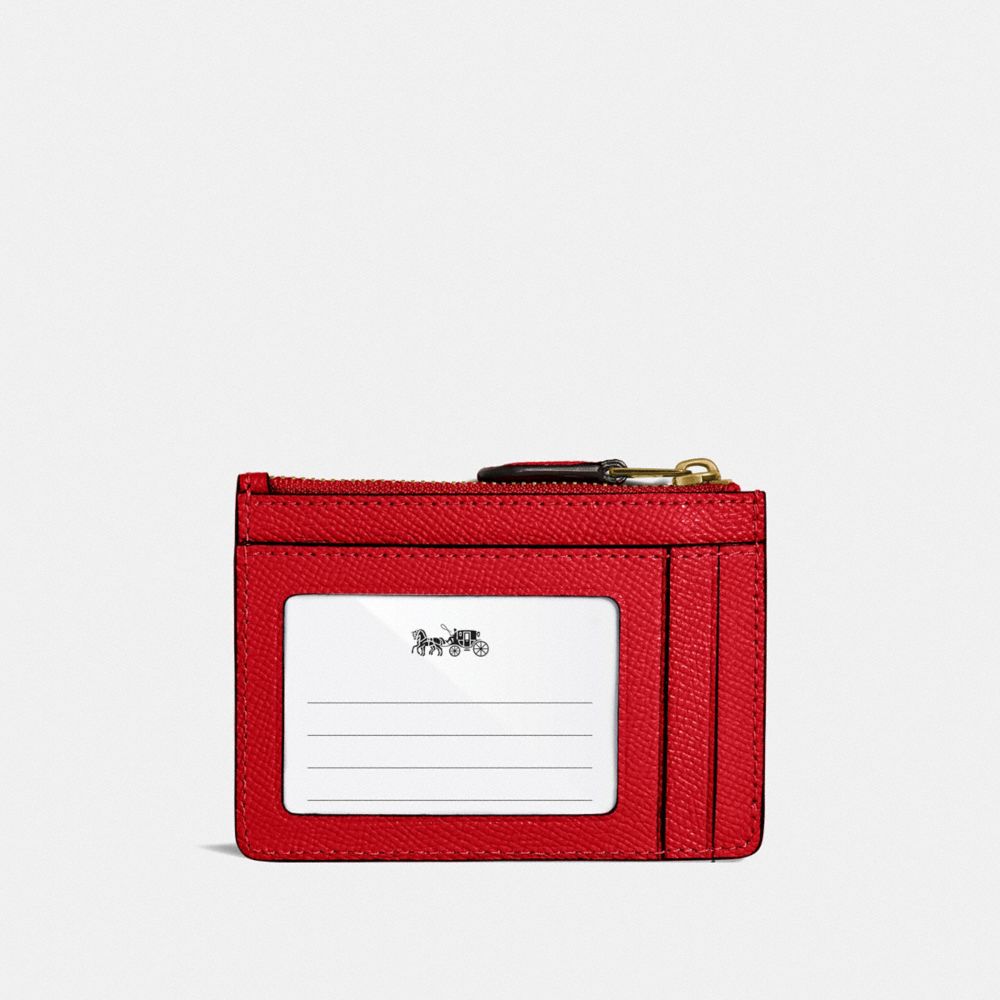 COACH®,Mini Skinny Id Case,Card Case,Metal,Logo,Key Ring,Casual,,Back View