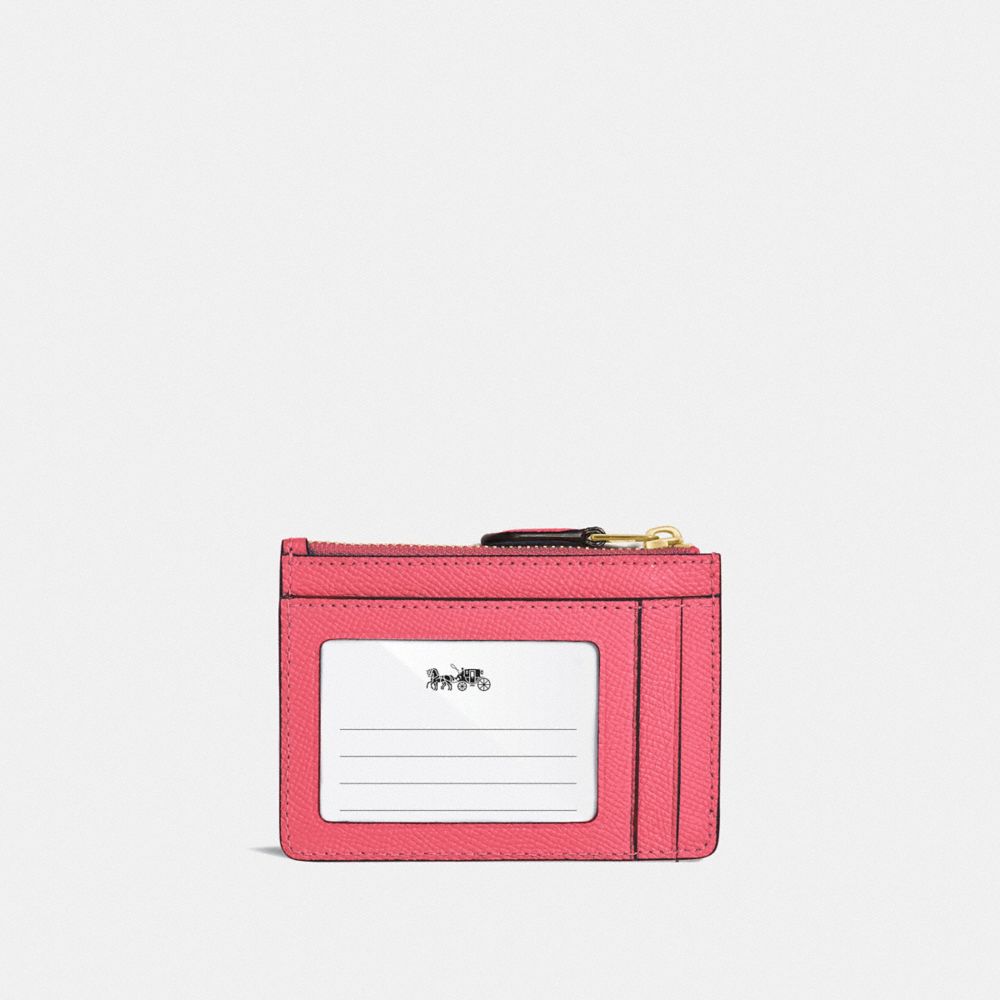 COACH®,Mini Skinny Id Case,Card Case,Metal,Logo,Key Ring,Casual,,Back View