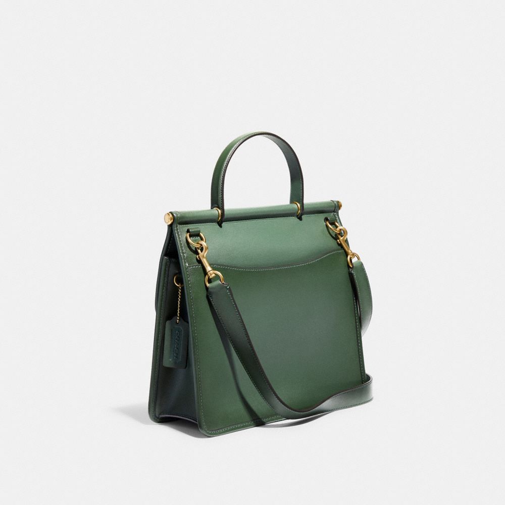 Coach willis best sale top handle green