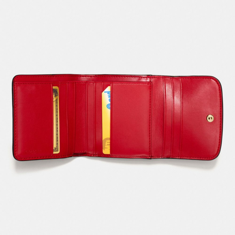 Small Wallet In Wild Hearts Print Canvas