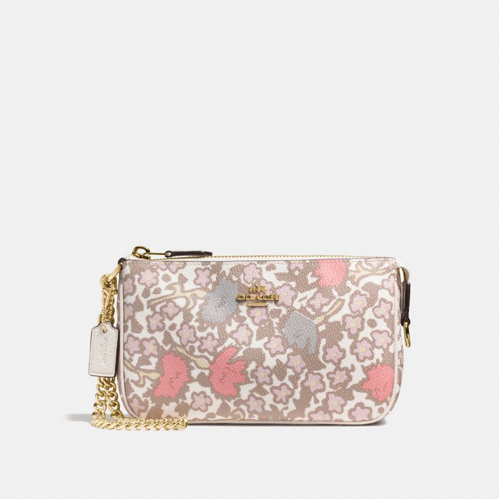 COACH®,Nolita Wristlet 19 In Yankee Floral Print Coated Canvas,,Front View