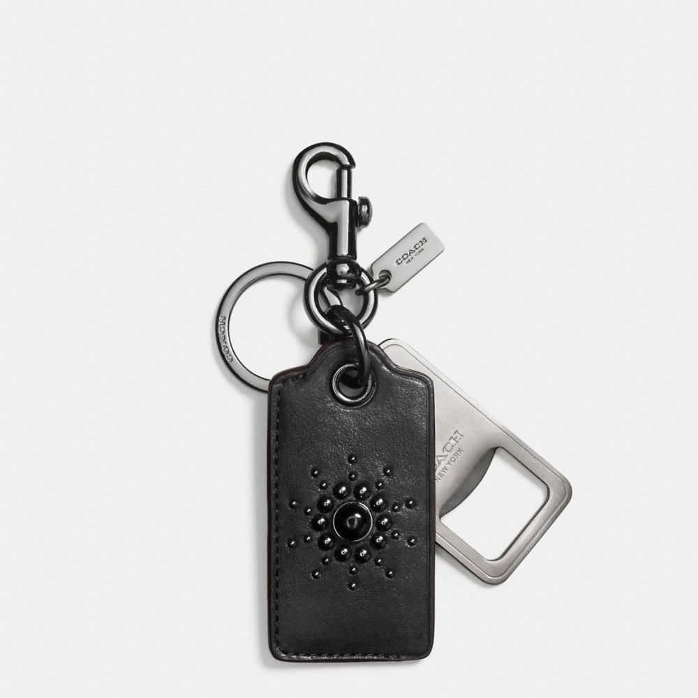 Western Rivets Bottle Opener Key Ring