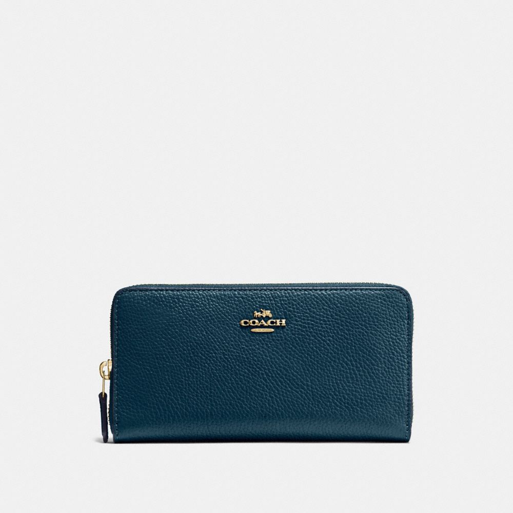 COACH®,Accordion Zip Wallet,,Front View
