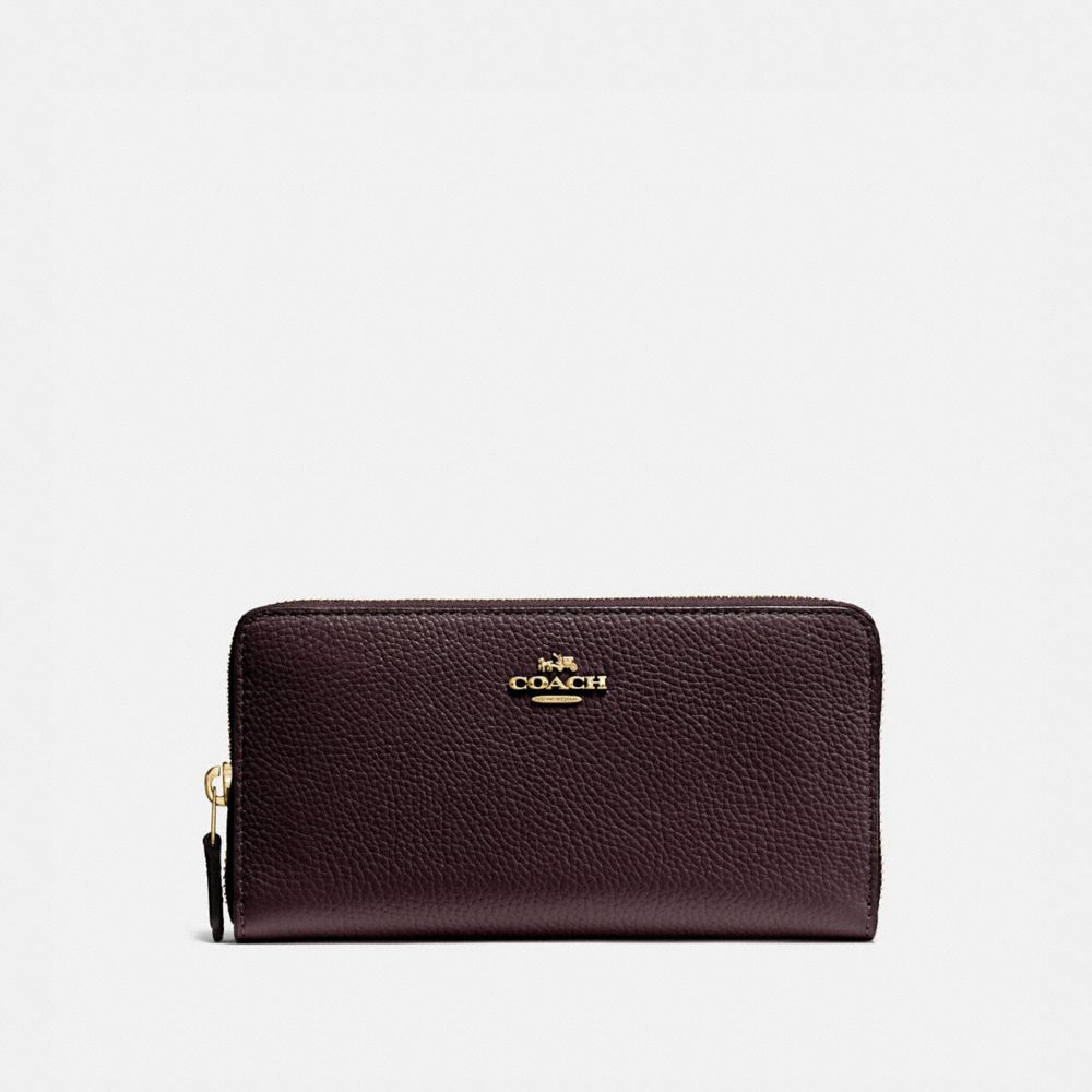 COACH®,Accordion Zip Wallet,,Front View