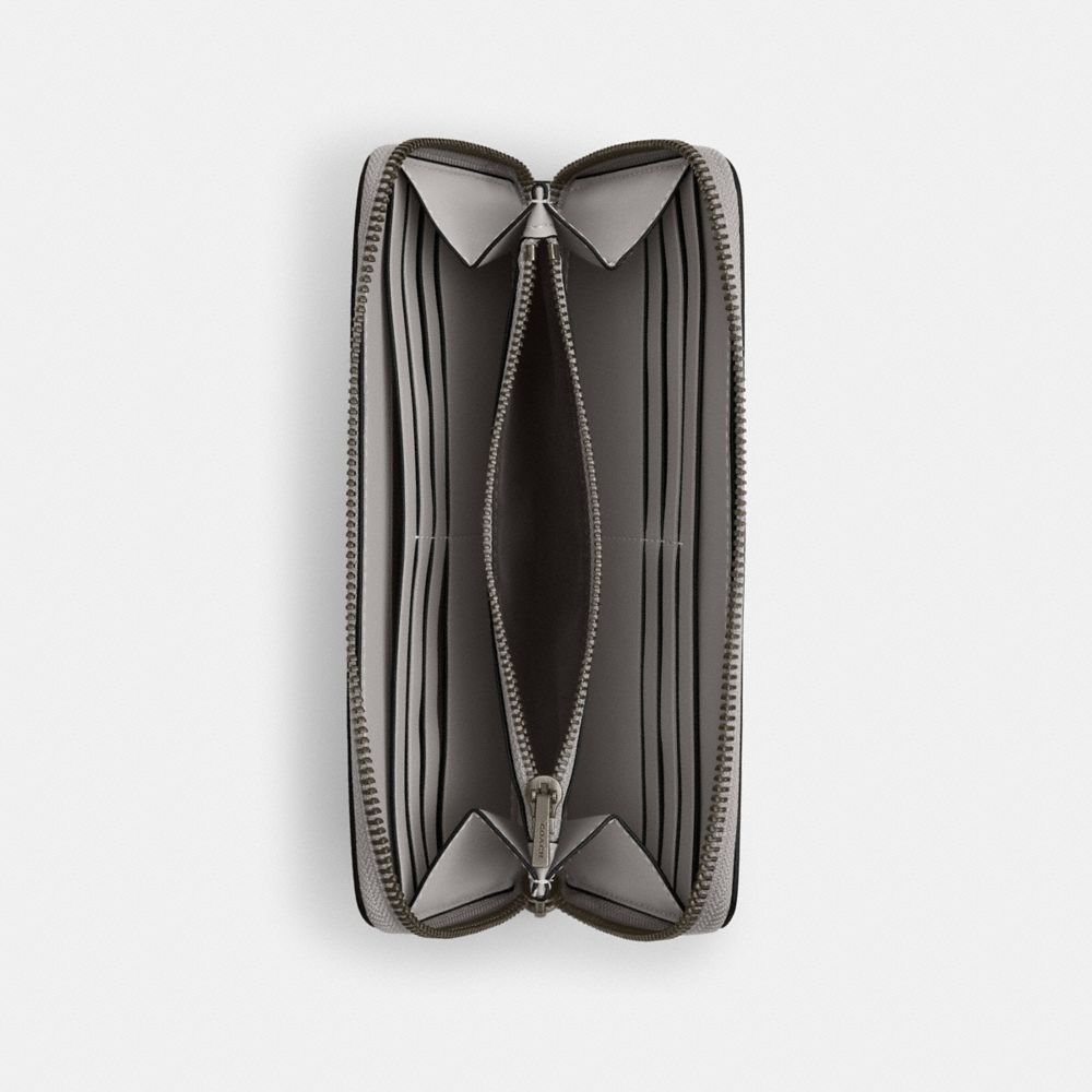 COACH®,アコーディオン ウォレット,長財布,ﾀﾞｳﾞ ｸﾞﾚｰ