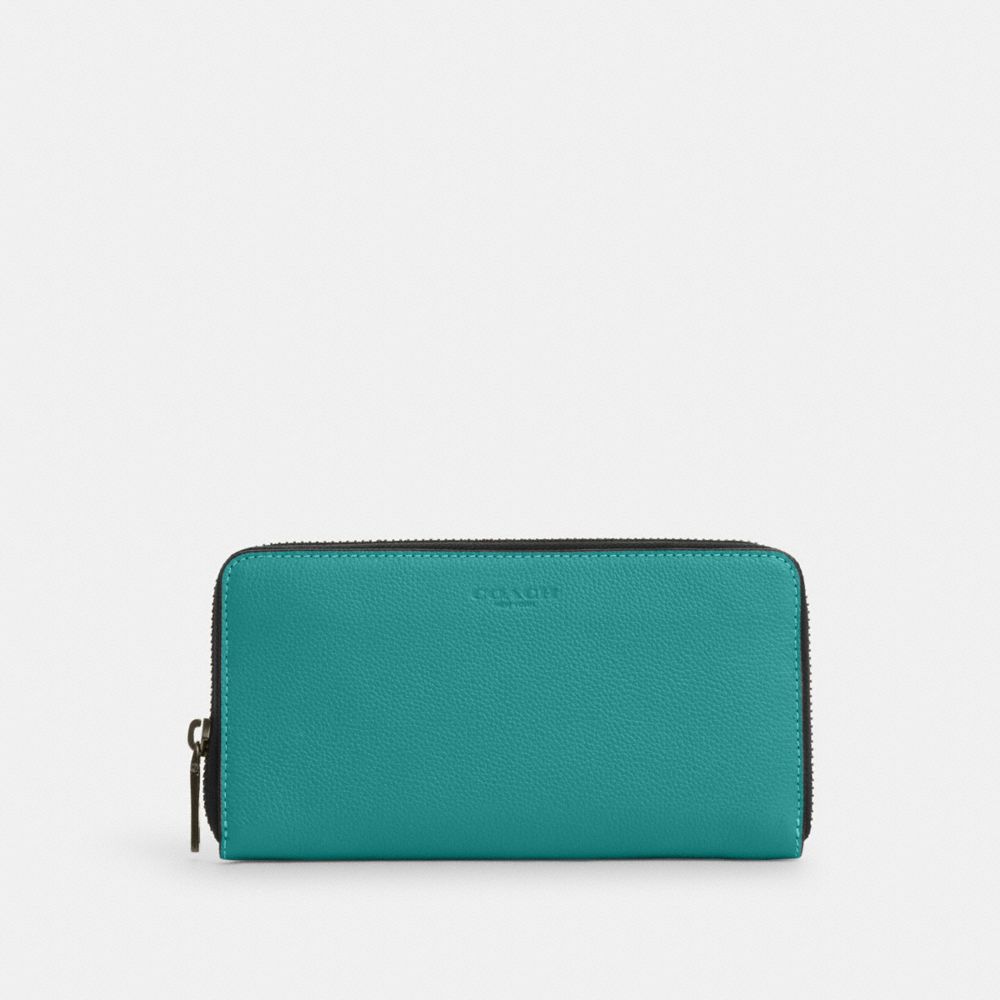 COACH®,アコーディオン ウォレット,長財布,ﾌﾞﾗｲﾄ ﾀｰｺｲｽﾞ