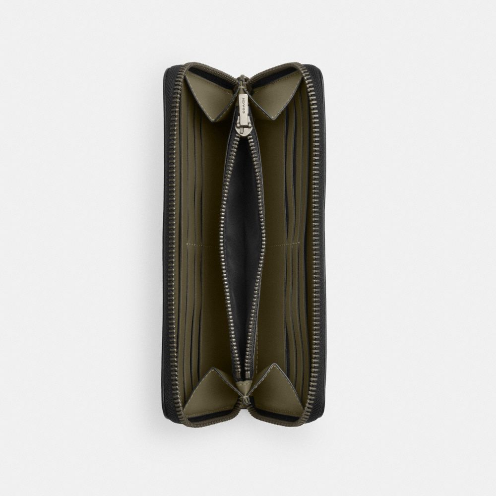 COACH®,アコーディオン ウォレット,長財布,ｵﾘｰﾌﾞ ﾄﾞﾗﾌﾞ