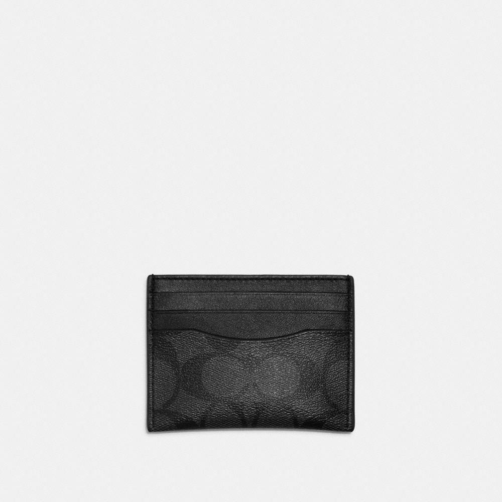 COACH®  Slim Id Card Case In Signature Canvas