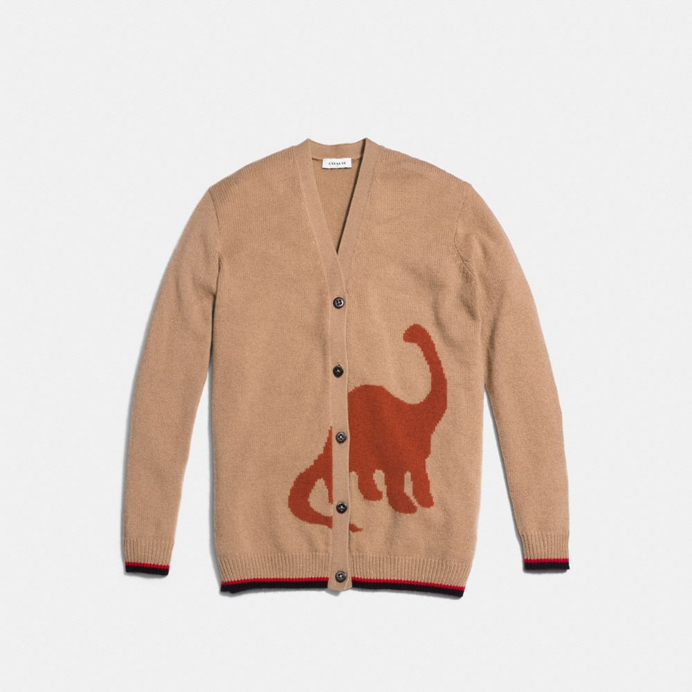 Long Sleeve Cardigan With Dino