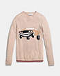 COACH®,CAR SWEATER,cashmere,SHELL,Scale View