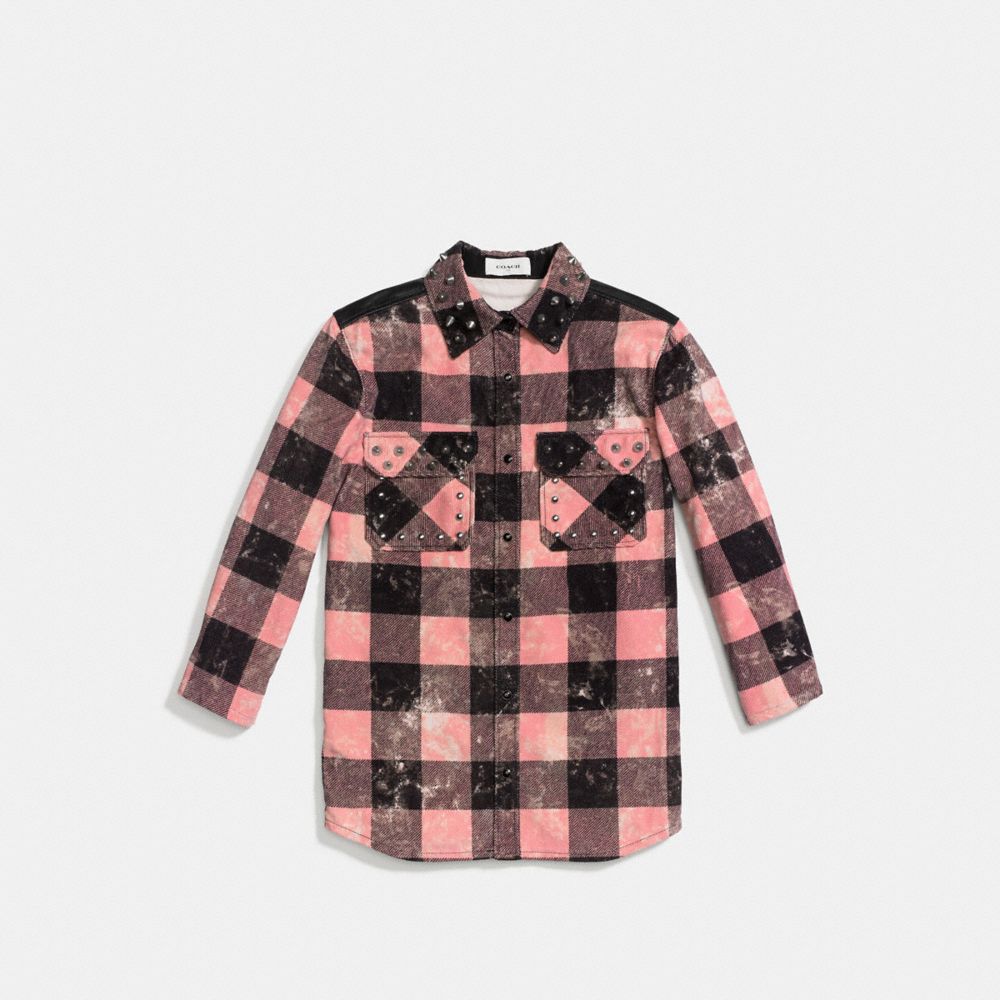 Stud Plaid Shirt