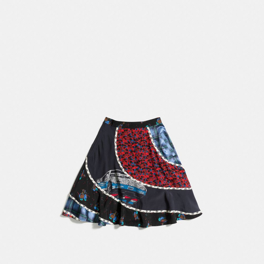Car Circular Patchwork Skirt