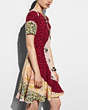 COACH®,CIRCULAR PATCHWORK DRESS,Silk,Multicolor,Front View
