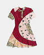 COACH®,CIRCULAR PATCHWORK DRESS,Silk,Multicolor,Scale View