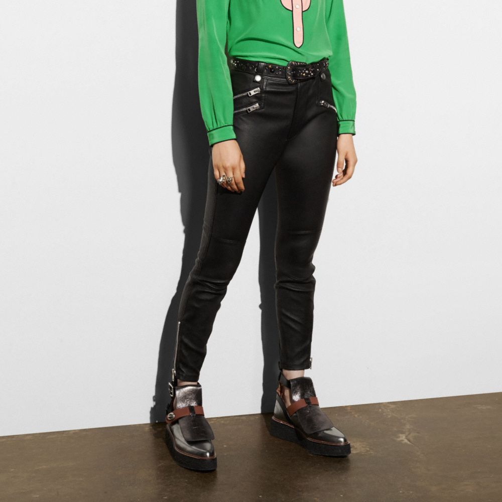 Leather Biker Pant