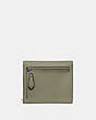 COACH®,SMALL WALLET,Leather,Pewter/Light Fern,Back View
