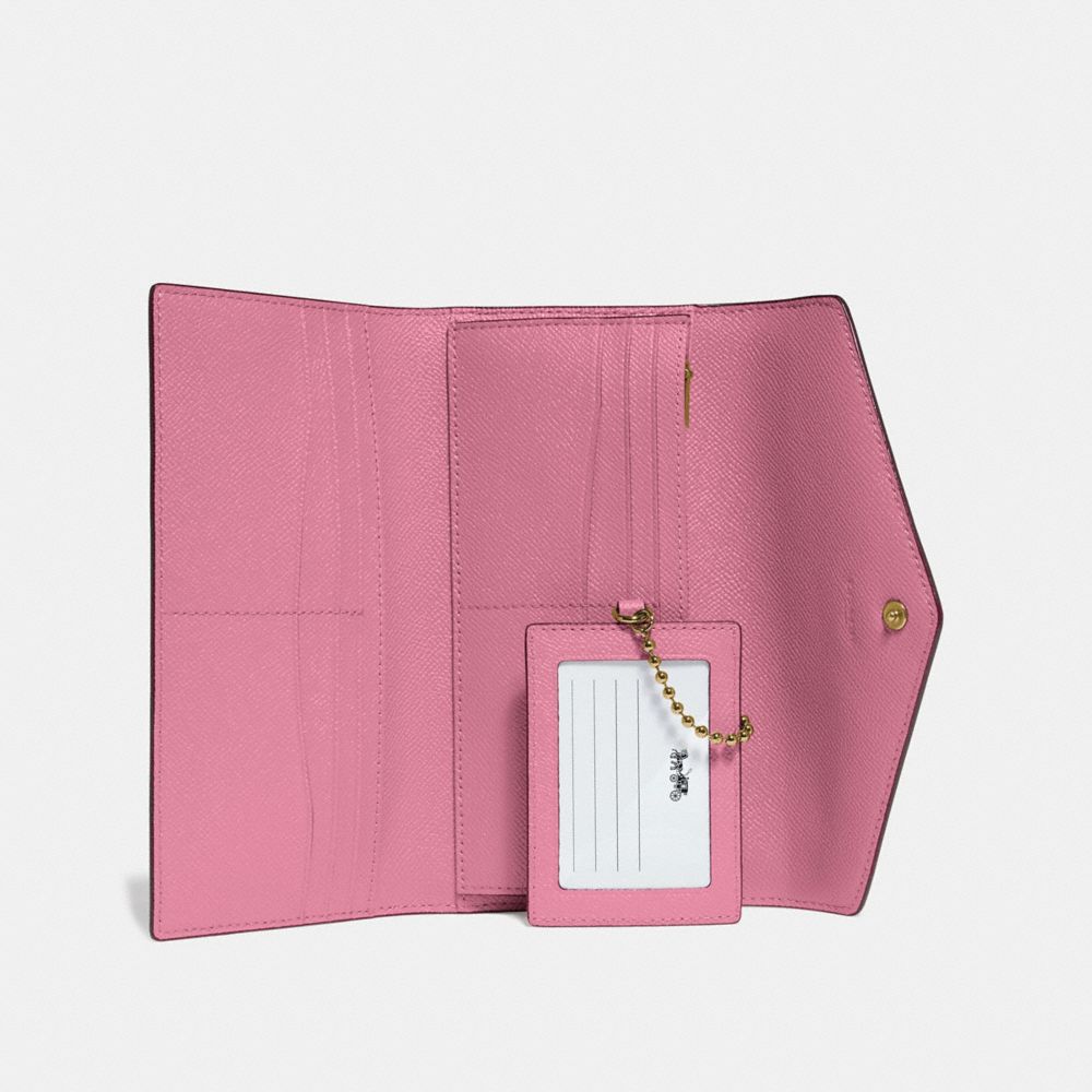 COACH®,Trifold Wallet,,Inside View,Top View