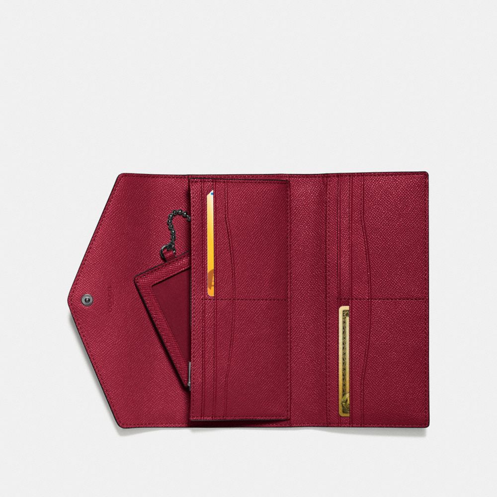 COACH®,Trifold Wallet,,Inside View,Top View