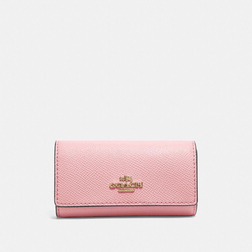 COACH®,Six Ring Key Case,Leather,Continental,Key Chain,Metal,Logo,Key Ring,Casual,,Front View