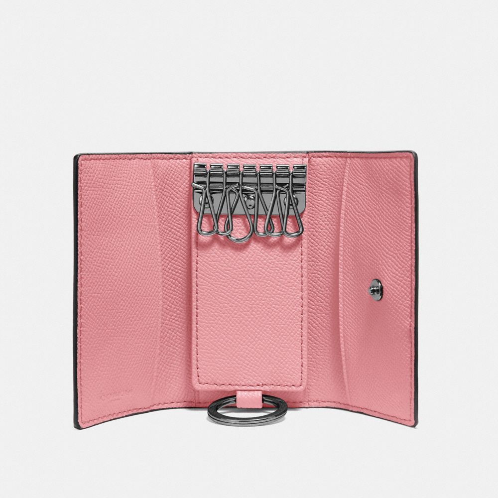 COACH Six Ring Key Case in Pink