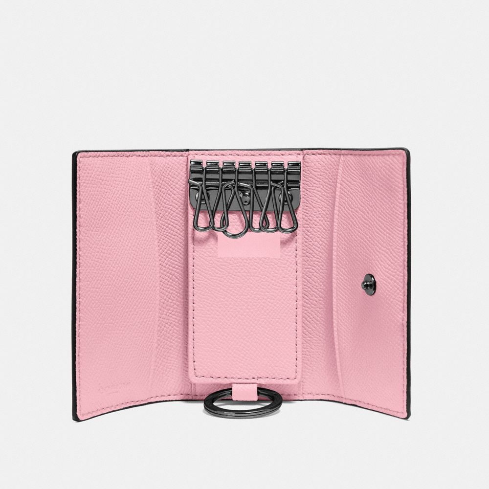 COACH Six Ring Key Case in Pink