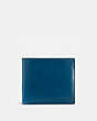 COACH®,BOXED DOUBLE BILLFOLD WALLET,Leather,Mini,Lapis,Front View