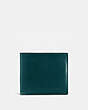 COACH®,BOXED DOUBLE BILLFOLD WALLET,Leather,Mini,Forest,Front View