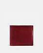 COACH®,BOXED DOUBLE BILLFOLD WALLET,Leather,Mini,RUST,Front View