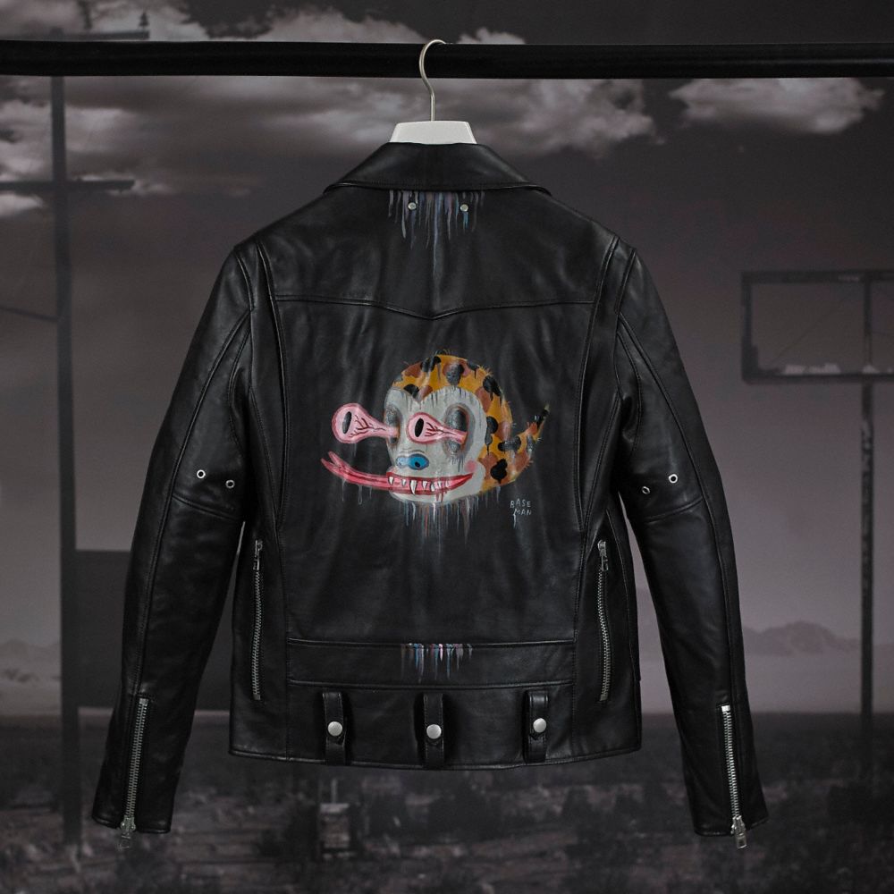 Baseman Custom Painted Moto Jacket COACH®