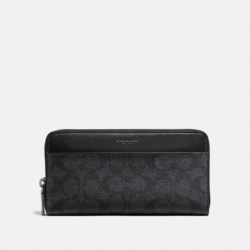 Coach accordion wallet in signature canvas new arrivals