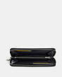 COACH®,ACCORDION WALLET IN SIGNATURE LEATHER,Signature Crossgrain Leather,Midnight,Inside View,Top View