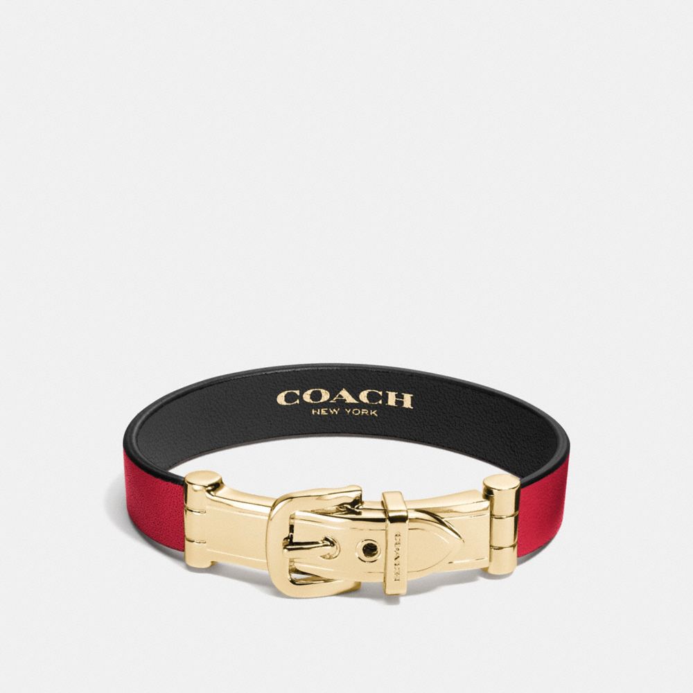 Wide Two Tone Buckle Bracelet
