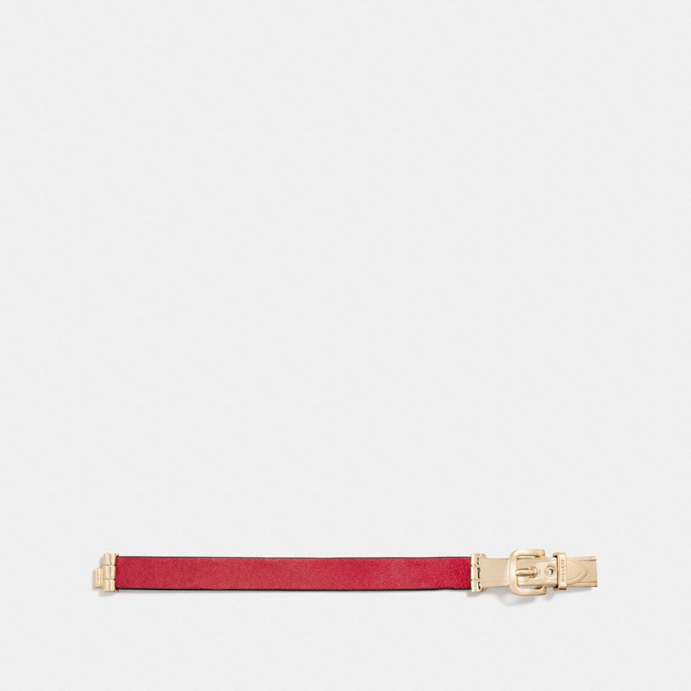 Wide Two Tone Buckle Bracelet